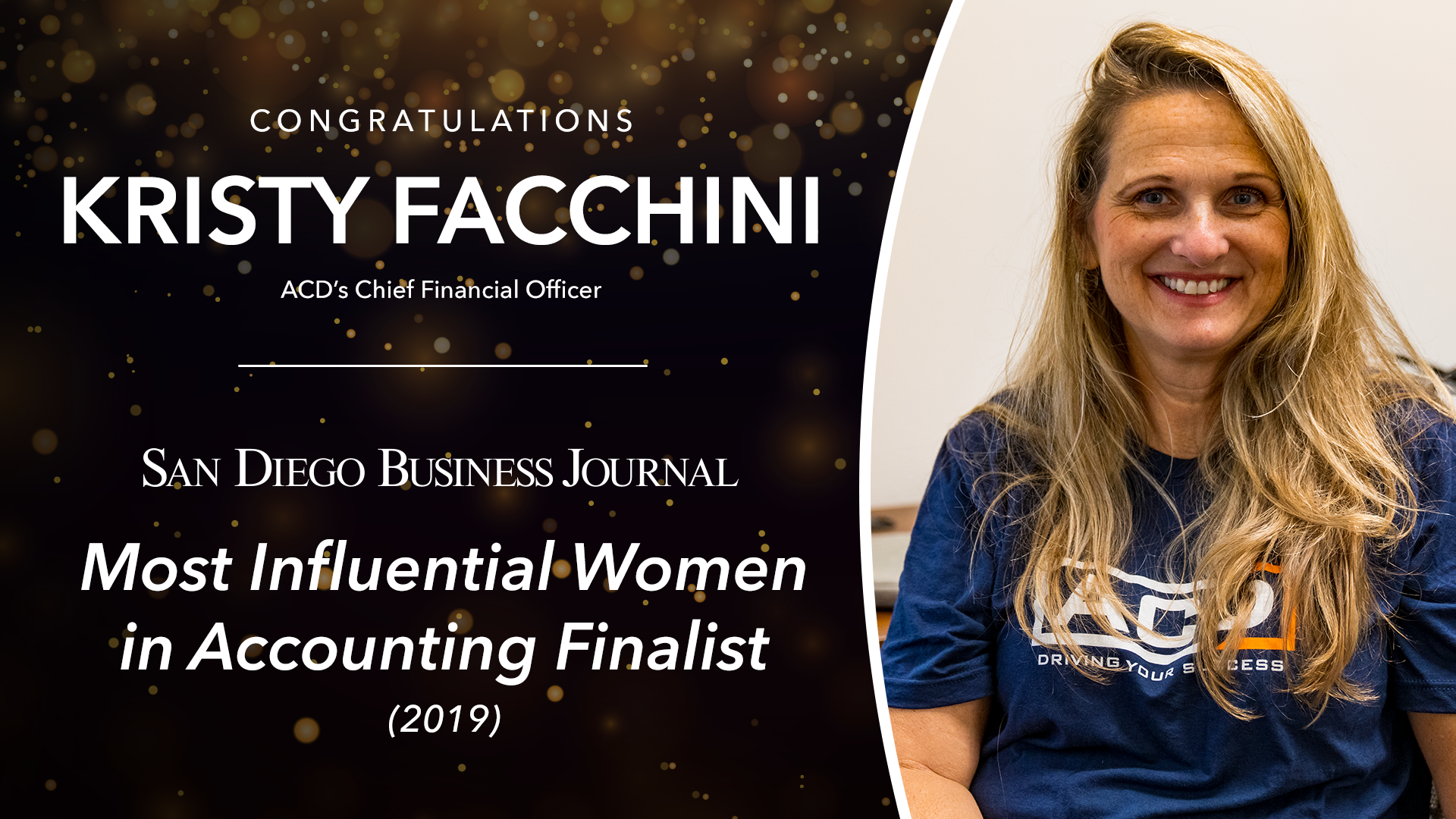 ACD’s CFO Named One of the Most Influential Women in Accounting